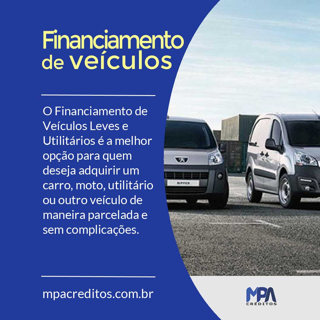 Financiamento Veículos Leves e Utilitários PF