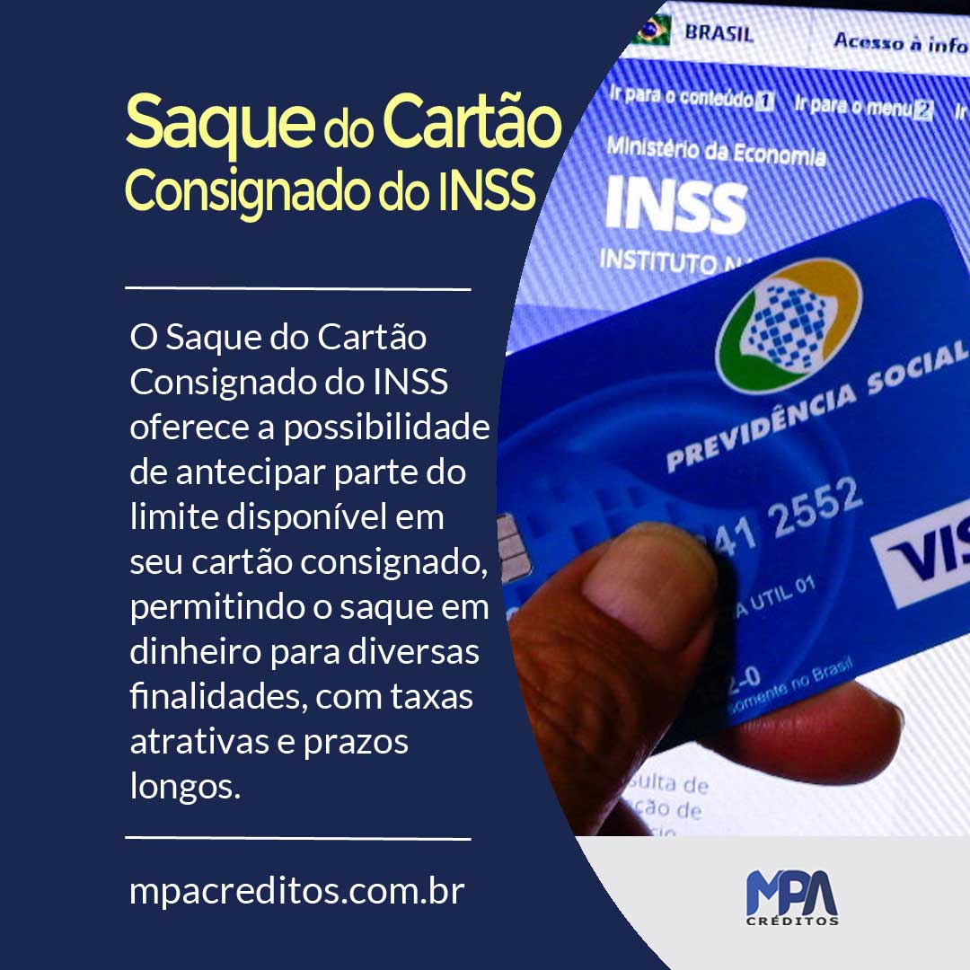Saque do Cartão Consignado do INSS